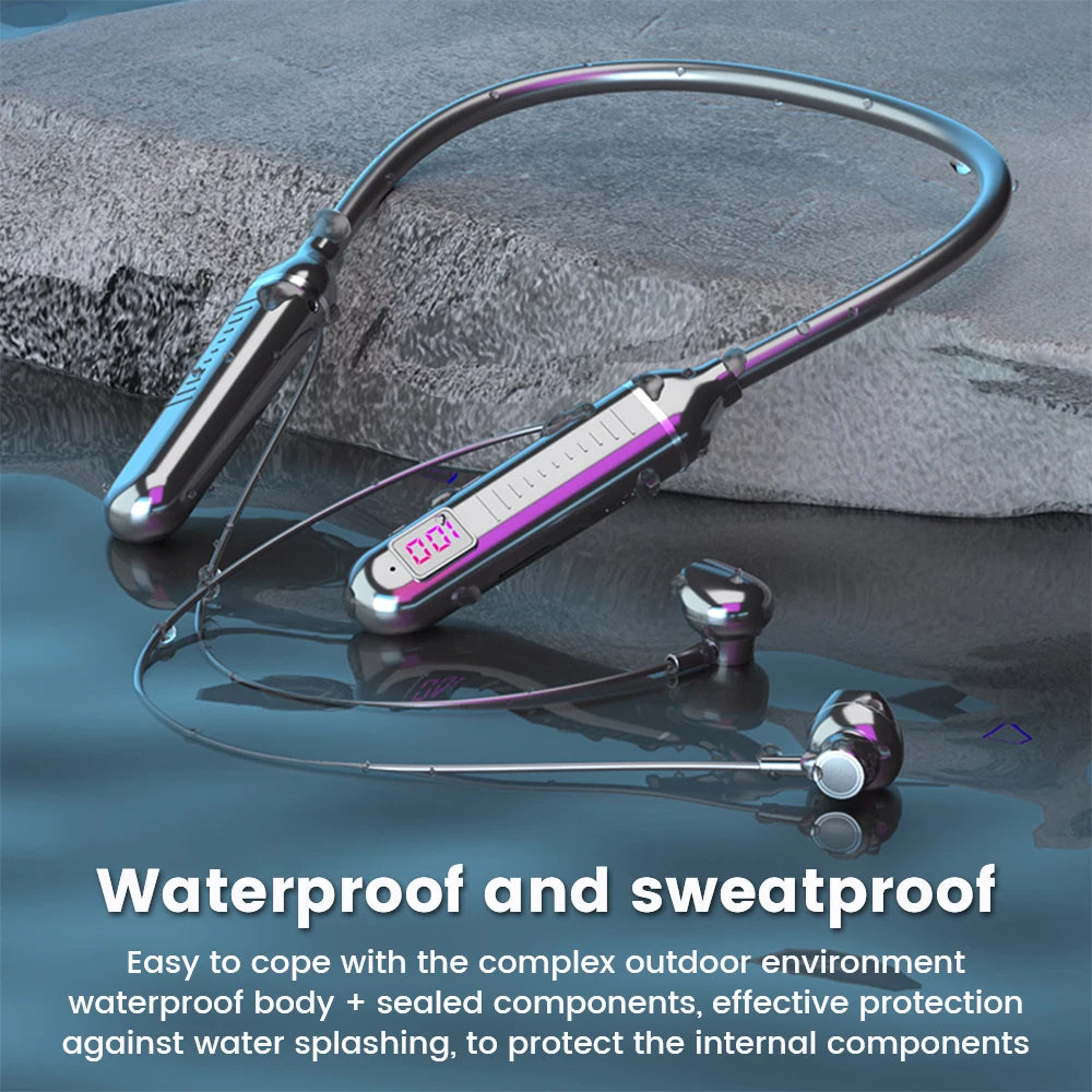 Wireless Waterproof Bluetooth 5.1 Headphones Magnetic 🧲