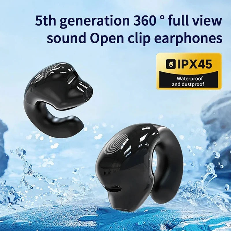 Wireless Headphones Bluetooth 5.3 Earphones With Mic Single In-Ear Sports Waterproof TWS Earbuds Bluetooth Handsfree Headset