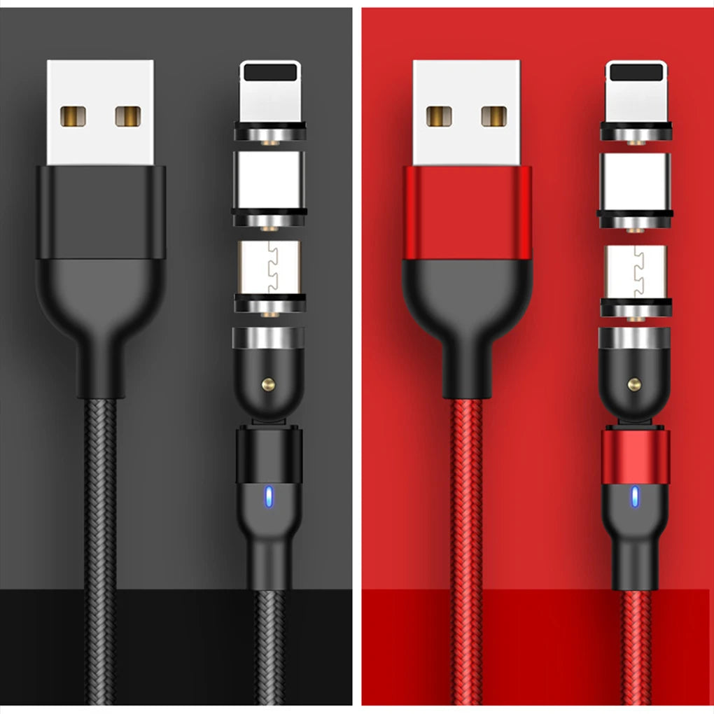 USB Charging Cable Flexible 540-Degree Magnetic Chargers ⚡️